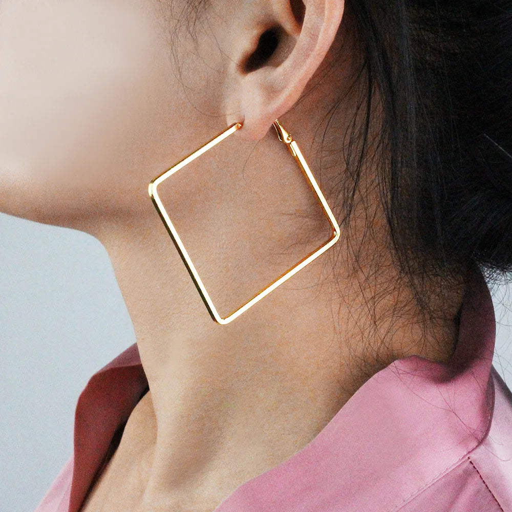 Quinn Crystal and Enamel Geometric Drop Earrings