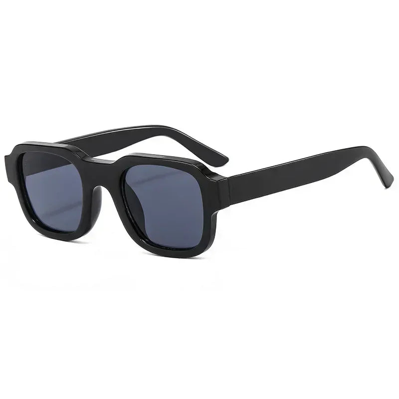 Riviera Transparent Frame Square Retro UV400 Sunglasses