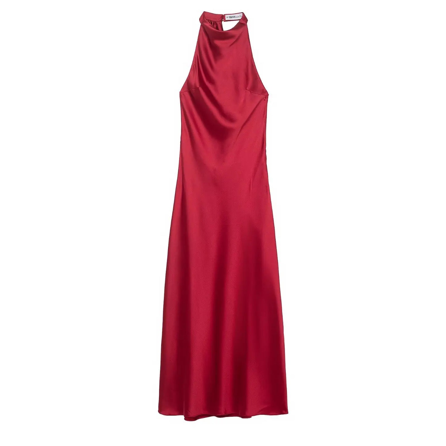 Ida Satin Finish Sleeveless Empire Maxi Dress