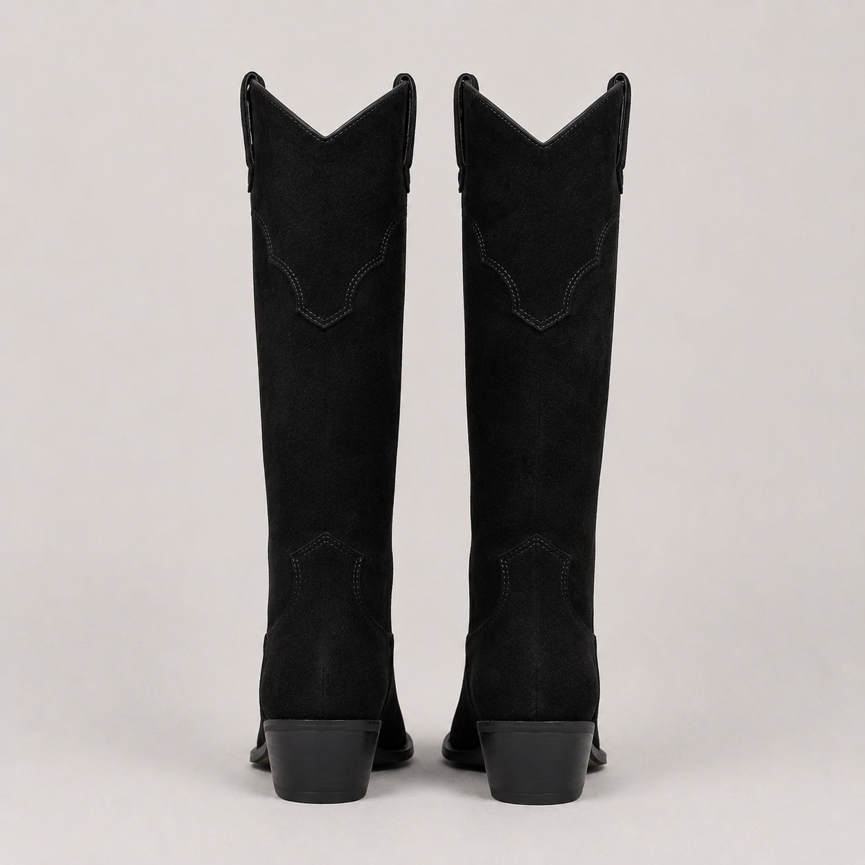 Winifred Suede Effect Over The Knee Heeled Boots