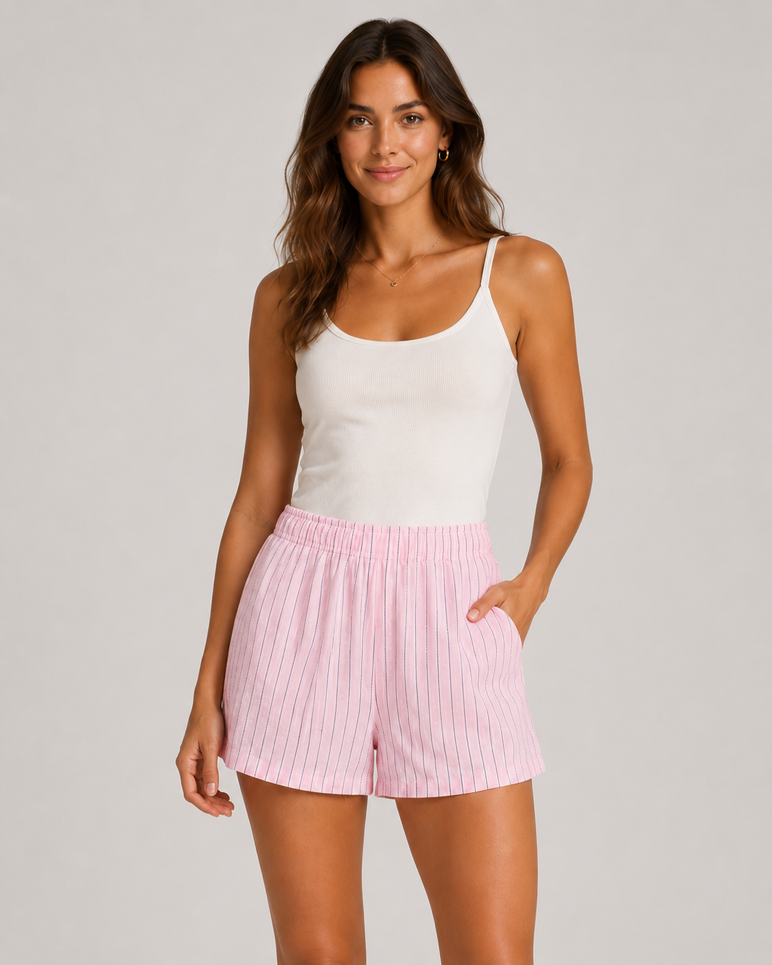 Lulu Ruffle Babydoll Cami and Shorts Lounge Set
